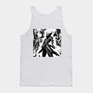 dandadan okarun ecopop in turbo ginny power up disguise art Tank Top